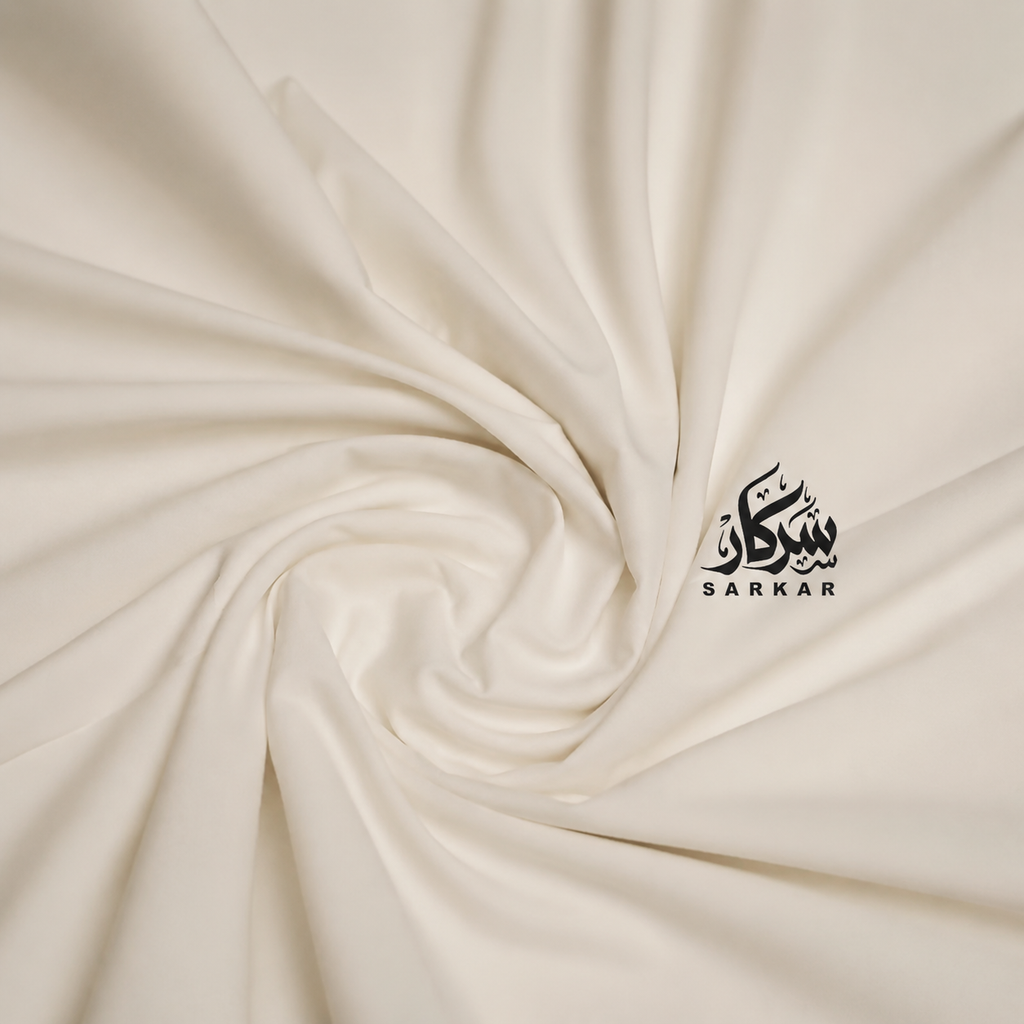 Wash & Wear Off-White Premium Quality